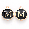 Golden Plated Alloy Charms LS-ENAM-S118-02M-1