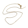 Ion Plating(IP) Adjustable 304 Stainless Steel Dapped Chain Necklaces NJEW-K270-05G-2