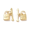 Rack Plating Brass Toggle Clasps LS-ZIRC-C042-12G-1
