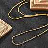1.8mm Rack Plating Brass Box Chain Necklaces for Women Men MAK-L044-60G-2-3