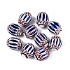 Handmade Millefiori Glass Barrel Beads LA-N002-18E-1