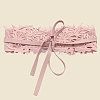 Imitation Leather Flower Lace Wide Chain Belts AJEW-WH20077-032C-7