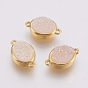 Druzy Resin Links connectors G-F564B-16G-1