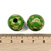 Christmas Printed Schima Wood European Beads WOOD-I015-01Q-3