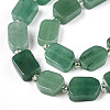 Natural Green Aventurine Beads Strands G-C098-A25-01-2