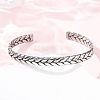 Retro 316 Surgical Stainless Steel Cuff Bangles BJEW-C142-14B-AS-2