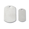 Non-Tarnish 201 Stainless Steel Stamping Blank Tag Pendants STAS-C097-43P-1