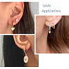 8 Pairs 8 Style Brass Hoop Earrings EJEW-PJ0001-05-8