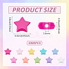 1000Pcs Opaque Acrylic Beads MACR-ME0001-02-2