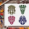 Plastic Reusable Drawing Painting Stencils Templates DIY-WH0172-239-6