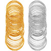 400Pcs 2 Colors Steel Memory Wire FIND-SP0002-07-1