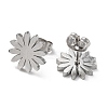 Non-Tarnish 304 Stainless Steel Stud Earrings EJEW-B022-07P-2