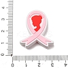 Awareness Ribbon Theme Silicone Beads SL-CBAD2AE-01A-01-3