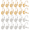 40Pcs 2 Colors 304 Stainless Steel Leverback Earring Settings STAS-BBC0003-73-1