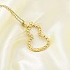 Ion Plating(IP) 304 Stainless Steel Pendant Necklace NJEW-K255-20G-2