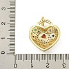 Rack Plating Brass Pave Cubic Zirconia Pendants KK-U029-08G-02-3