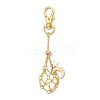 Moon Alloy Swivel Lobster Claw Clasps & Brass Cable Chains AJEW-JB01336-02-1