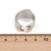 304 Stainless Steel Cuff Rings RJEW-D331-01C-PG-3