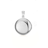 Tarnish Resistant 304 Stainless Steel Locket Pendants STAS-O103-30P-1