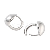 Rack Plating Teardrop Brass Hoop Earrings EJEW-N055-48P-RS-2