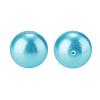 8mm About 200Pcs Glass Pearl Beads DeepSky Blue Tiny Satin Luster Loose Round Beads in One Box for Jewelry Making HY-PH0001-8mm-073-3
