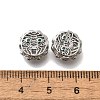 Brass Micro Pave Green Cubic Zirconia Beads KK-M318-44P-01-3