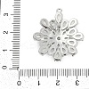 Brass Micro Pave Cubic Zirconia with Glass Pendants KK-Q026-16P-3