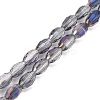 Electroplate Glass Beads Strands EGLA-J013-4x6mm-H04-1