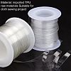 2 Rolls 2 Styles Invisible Stretchy TPU Plastic Transparent Elastic Strap EW-NB0001-09-4