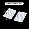 CHGCRAFT 8Pcs 2 Style Acrylic False Eyelashes Display Board MRMJ-CA0001-28-2