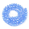 Electroplate Glass Beads Strands EGLA-A034-J4mm-B08-2