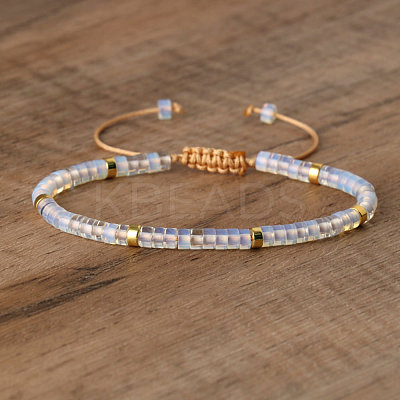 Opalite Beaded Braided Bracelets QH4784-15-1