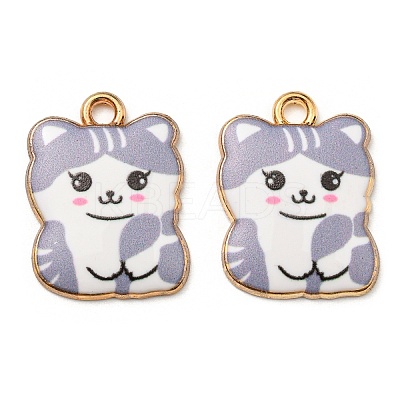 Printed Alloy Pendants ENAM-L042-07G-02-1