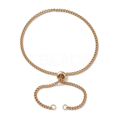 304 Stainless Steel Adjustable Chain Bracelet Making AJEW-JB01211-1