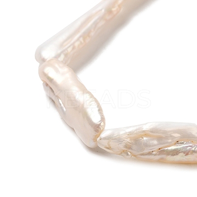 Natural Baroque Pearl Keshi Pearl Beads Strands PEAR-E016-016-1