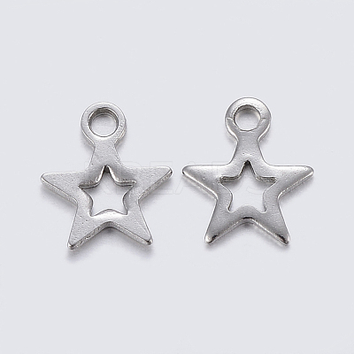 Tarnish Resistant 304 Stainless Steel Charms STAS-F159-48P-1