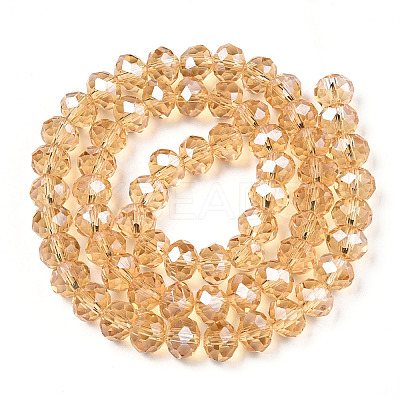 Electroplate Glass Beads Strands EGLA-A034-T1mm-A30-1