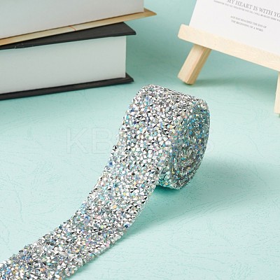 Glitter Resin Hotfix Rhinestone(Hot Melt Adhesive On The Back) OCOR-TAC0004-D-01-1