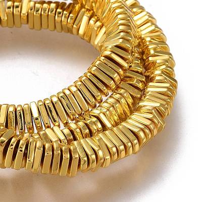 Electroplated Non-magnetic Synthetic Hematite Beads Strands G-M359-05G-1
