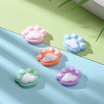 Opaque Flatback Resin Cabochons Accessories RESI-CJ0001-127-1
