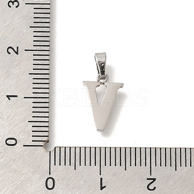 304 Stainless Steel Micro Pave Cubic Zirconia Pendants STAS-H228-02P-05-1
