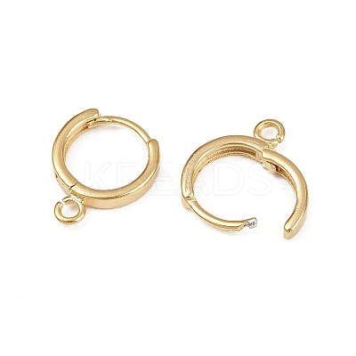 Brass Hoop Earring Findings X-KK-P310-26B-G-1