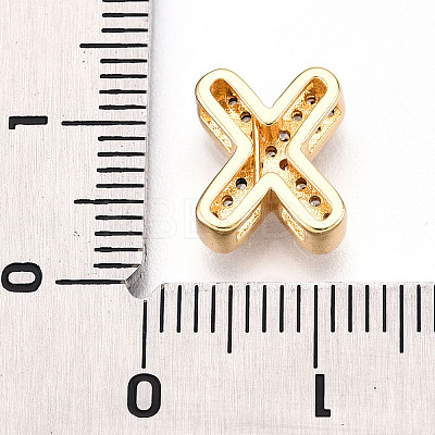 Brass Micro Pave Cubic Zirconia Charms KK-N254-217G-X-1