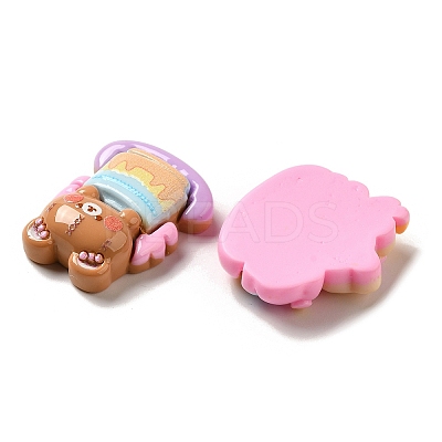 Bear Theme Opaque Resin Decoden Cabochons CRES-P034-06-1