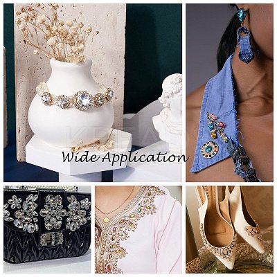Sew on Rhinestone RGLA-T034-6x12mm-01-1