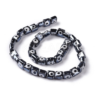 Handmade Porcelain Ceramic Beads Strands LAMP-B021-06-1