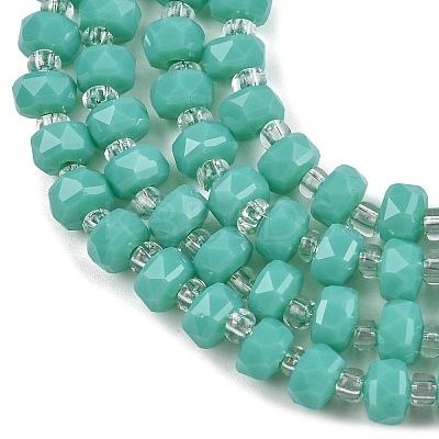 Opaque Glass Beads Strands GLAA-P076-01C-05-1