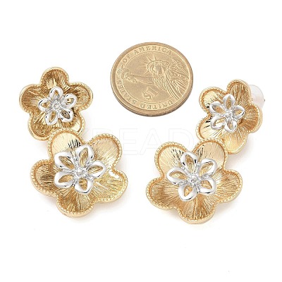Alloy Stud Earrings EJEW-M092-02G-1