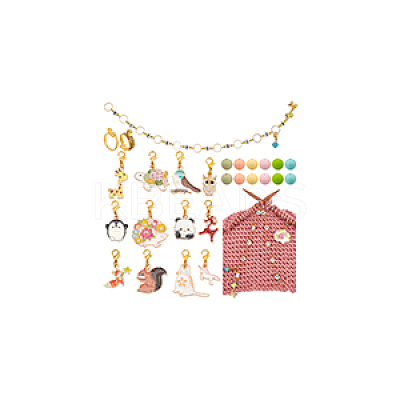Animal DIY Knitting Tool Sets HJEW-NB00081-1