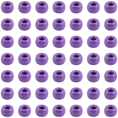 800Pcs Opaque Plastic Beads KY-SP0001-47D-1